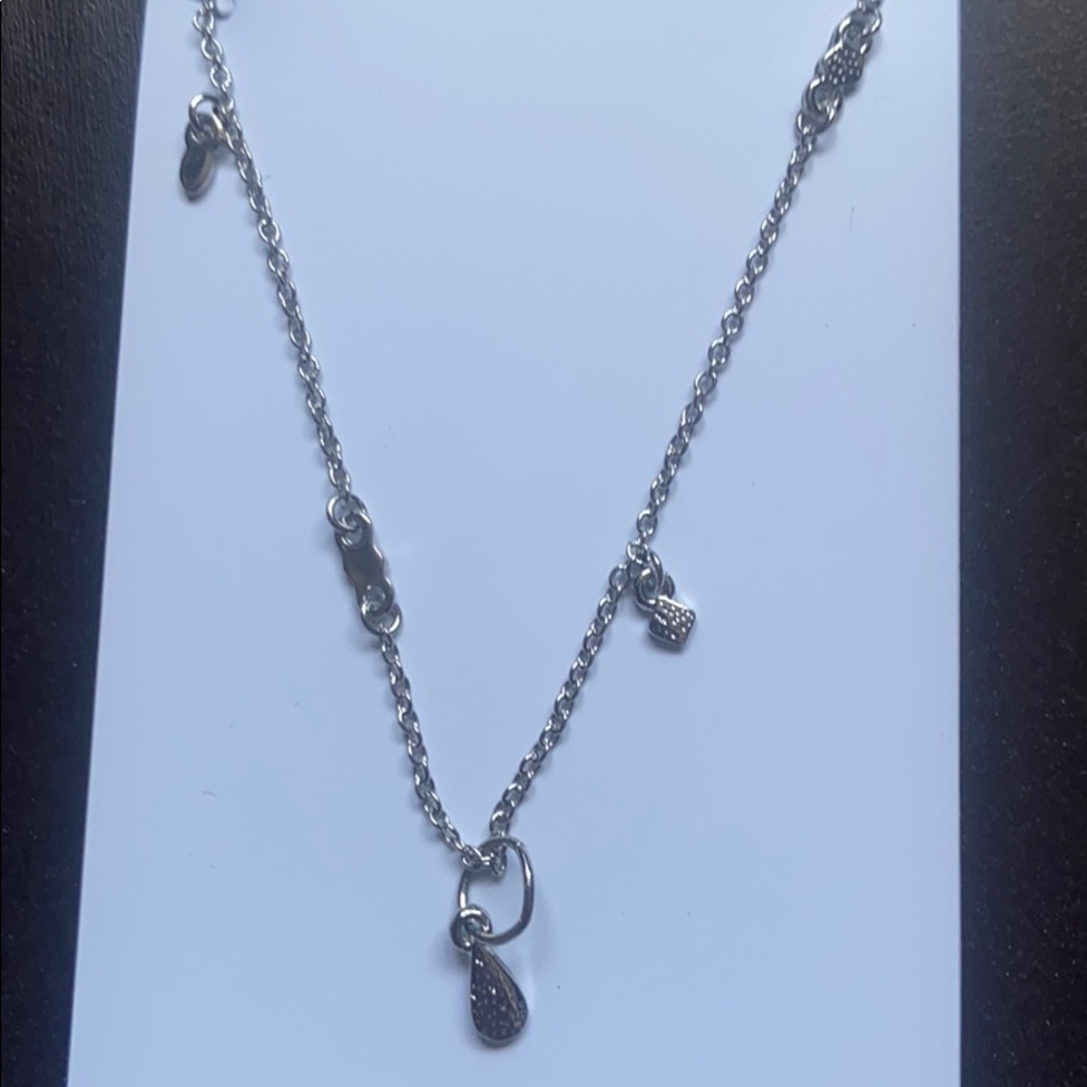 Charming Charlie 16" Delicate Dangle Silver women’s Necklace NWT